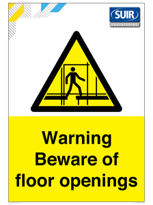 Warning Beware of floor openings
